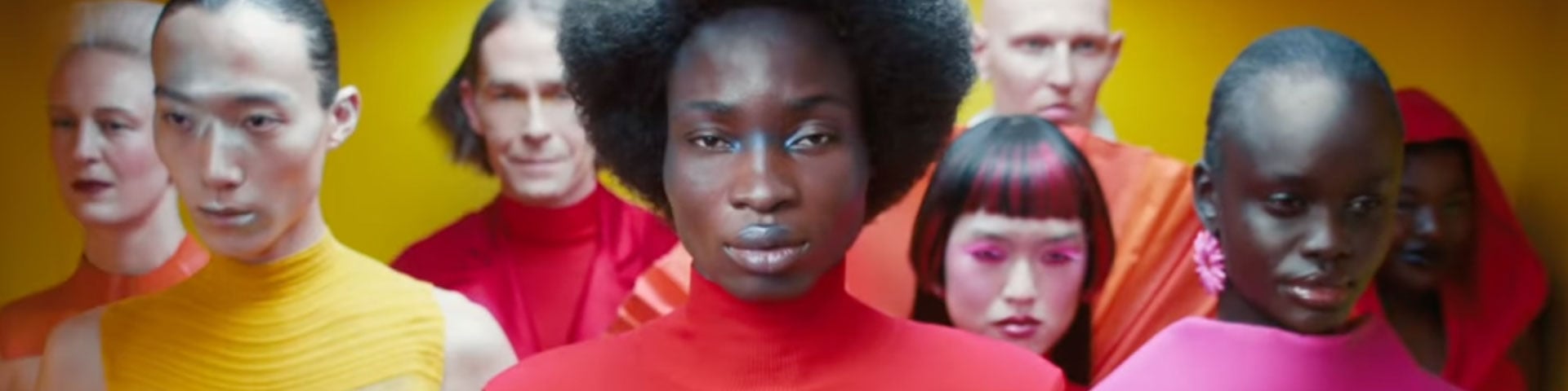 People wearing colourful clothes